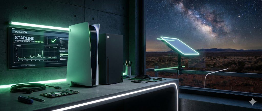PS5 and Xbox console optimization for Starlink satellite internet Australia technical audit 2025