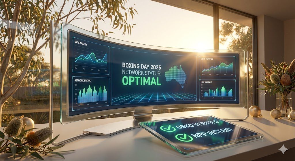 Liam Scott's Boxing Day 2025 Pokies Bonus technical audit dashboard for Australian players, showing Osko and PayID verification
