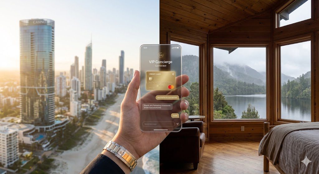 Digital VIP Concierge service bridging the gap for High Rollers in Queensland Gold Coast and Tasmania wilderness
